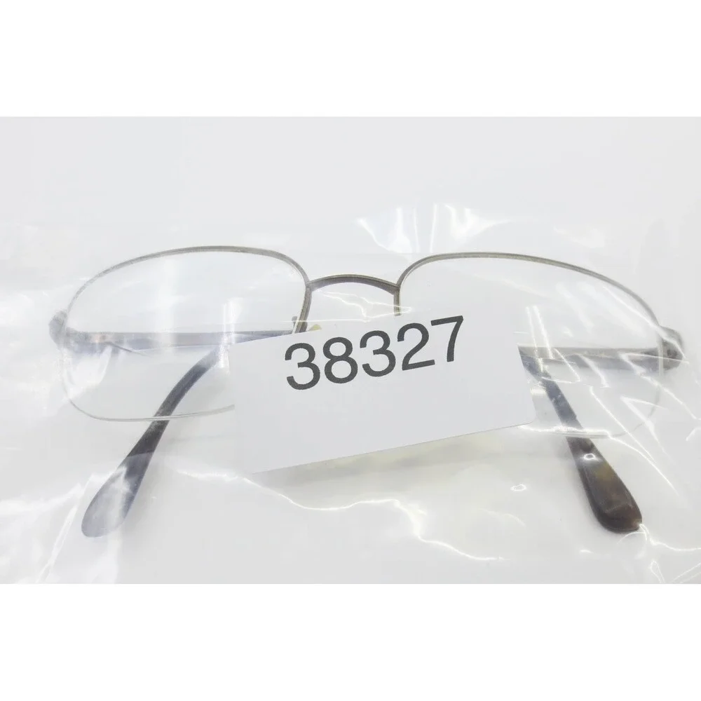 Safilo Elasta 7103 7ZB Bronze Metal Semi Rimless Eyeglasses Frames Italy